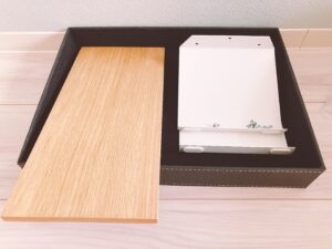 分解した後のディスプレイラック